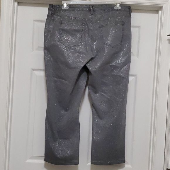 Jones New York Lexington straight silver crop jean - Picture 2 of 8